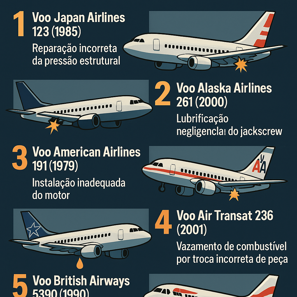 Erros de Manutenção que Custaram Milhões na Aviação