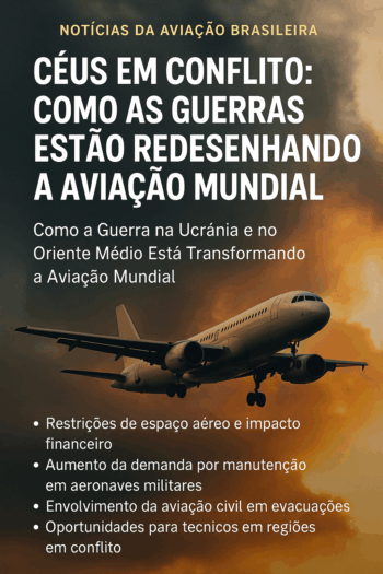 Céus em Conflito: Como as Guerras Estão Redesenhando a Aviação Mundial